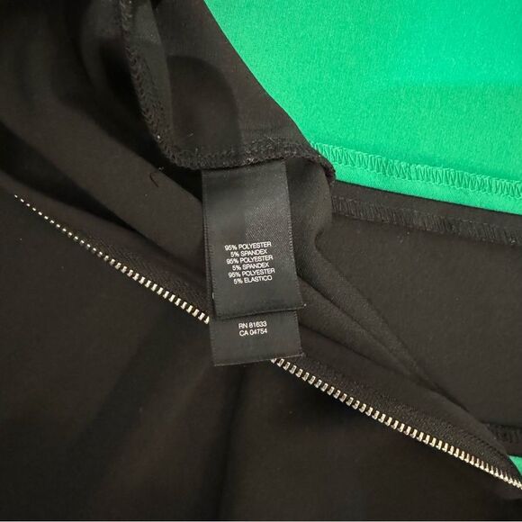 Kenneth Cole green / black sleeveless dress size 14 - Picture 6 of 6